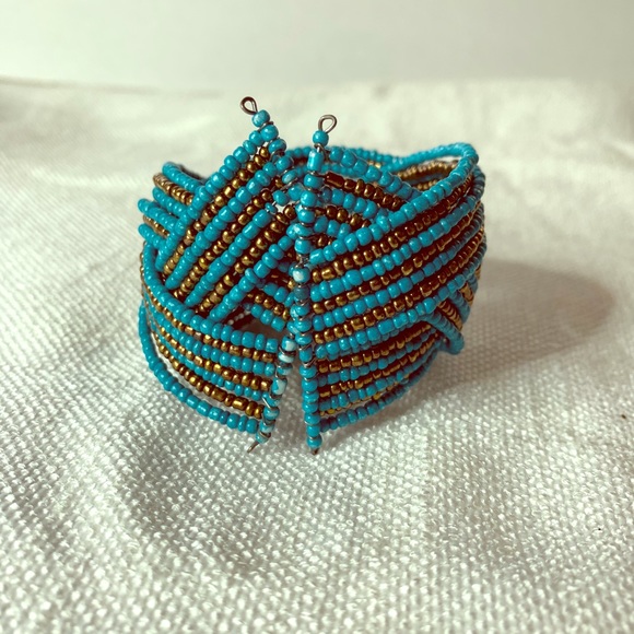 Beaded Cuff Bracelet - Picture 2 of 3